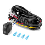 Pair Side Mirrors with LED Spot Light and Pulse Wire for Polaris RZR Pro R / Pro XP - view 2