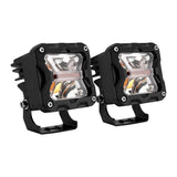 3 in 40W Amber/White Strobe Light Pods with A-Pillar Mounts and DT Wire, Polaris RZR - view 5