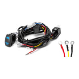 Key-On LED Light Bar Wiring Harness with Rocker Switch for UTVs, 300W