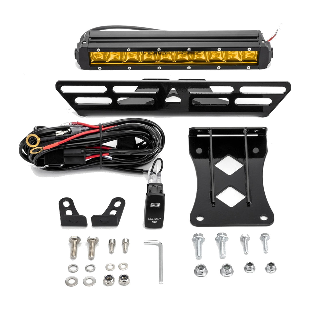 Amber 12" Hood Mount LED Light Bar Kit for 2019-2025 Yamaha YXZ - view 3