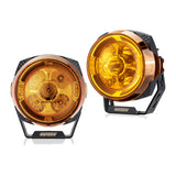 5" LED Pod Lights with Dynamic Amber & White DRL, Pair with DT Wiring - view 2