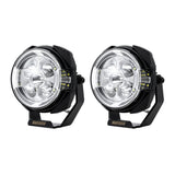 4 Pack 3.5 in LED Pod Lights with Amber/White DRL, Covers and DT Wiring Harness - view 2