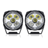 4 Pack 3.5 in LED Pod Lights with Amber/White DRL, Covers and DT Wiring Harness - view 3