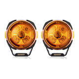 4 Pack 3.5 in LED Pod Lights with Amber/White DRL, Covers and DT Wiring Harness - view 5
