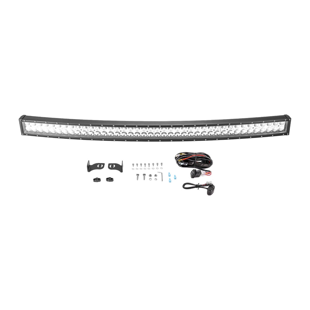 52" Amber & White Strobe LED Light Bar Roof Kit for 1999-2010 Jeep Grand Cherokee