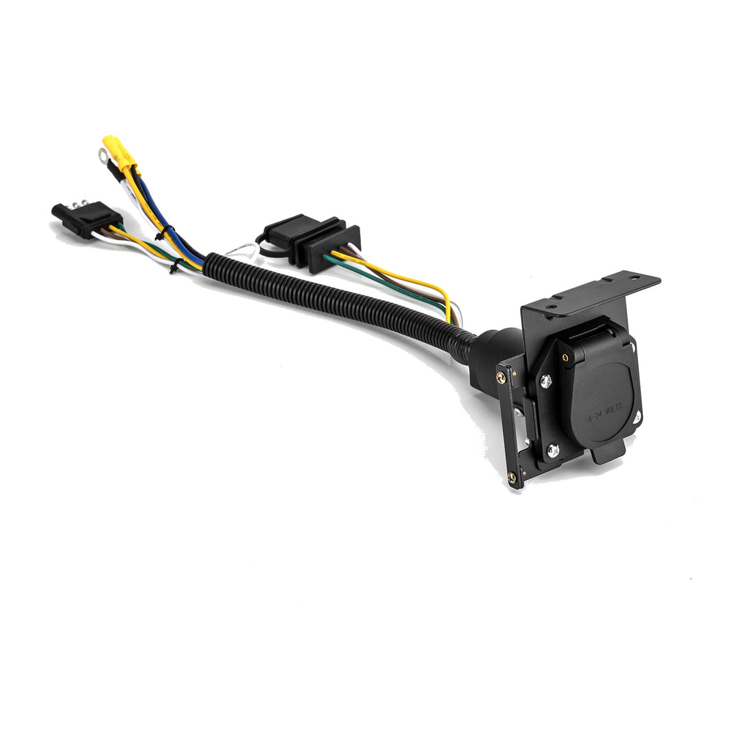 4-Way Flat to 7-Way RV Blade & 4-Way Trailer Wiring Adapter