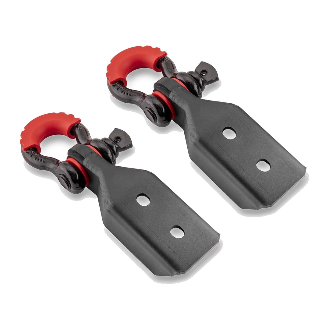 Front Tow Hook D-Ring Shackle Mounts for 2007-2021 Toyota Tundra