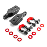 Front Tow Hook D-Ring Shackle Mounts for 2007-2021 Toyota Tundra - view 2