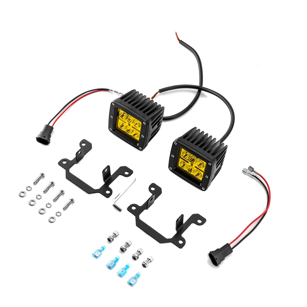 Amber 48W LED Fog Light Kit for 2019-2024 Ram 2500 3500 Big Horn