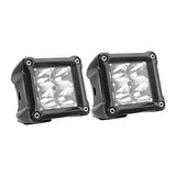 3" 40W LED Cube Ditch Light Kit with Hood Mounts for 2007-2014 Toyota FJ Cruiser