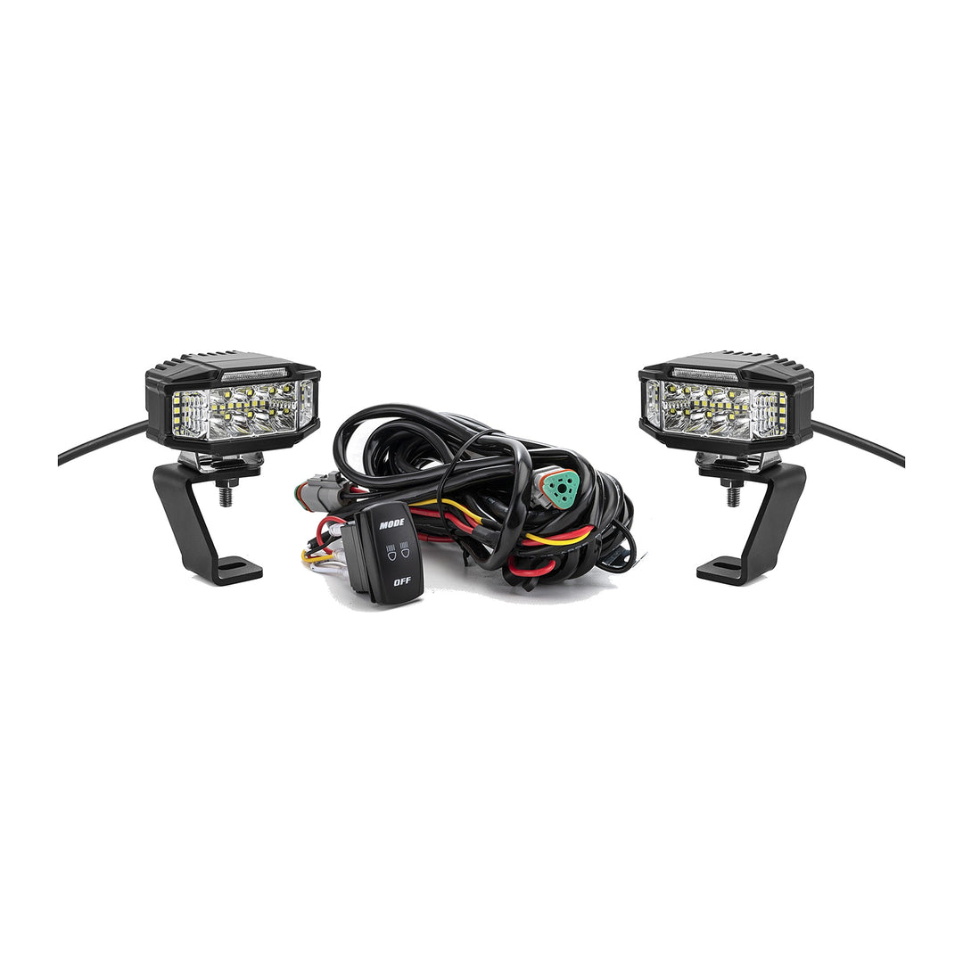 3.5" Strobe LED Ditch Light Kit with Amber DRL for 2015-2023 Ford F-150 & 2017-2023 Raptor