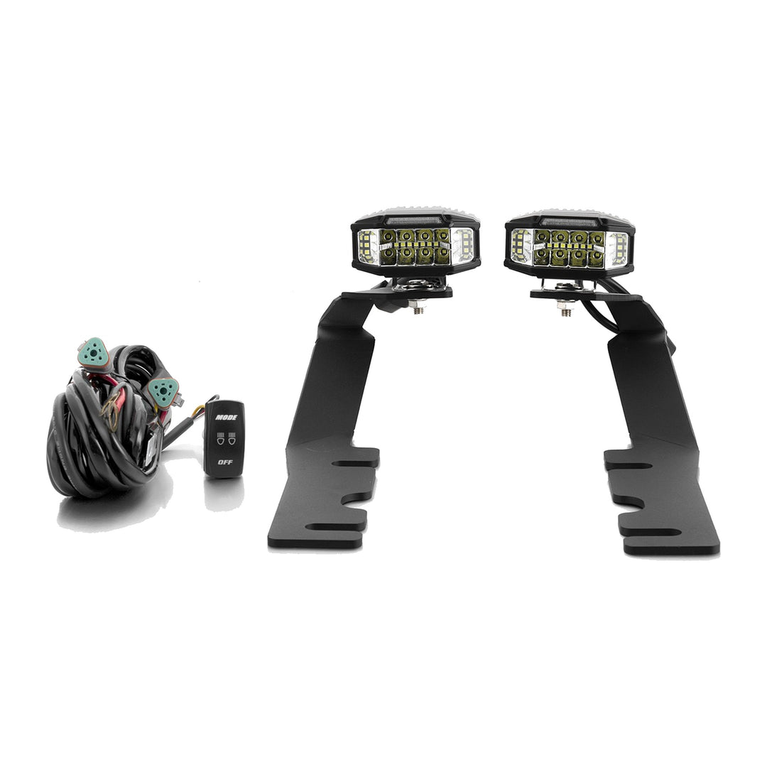 3.5" Strobe LED Ditch Light Kit with Amber DRL for 2019-2024 Ram 1500