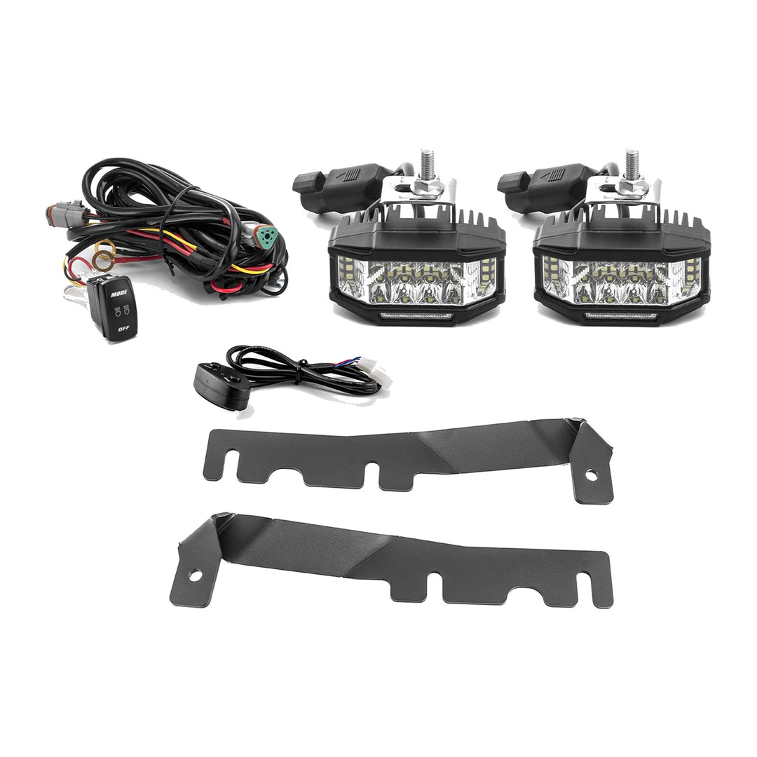 3.5" Strobe LED Ditch Light Kit with Amber DRL for 2019-2024 Ram 1500 - view 2