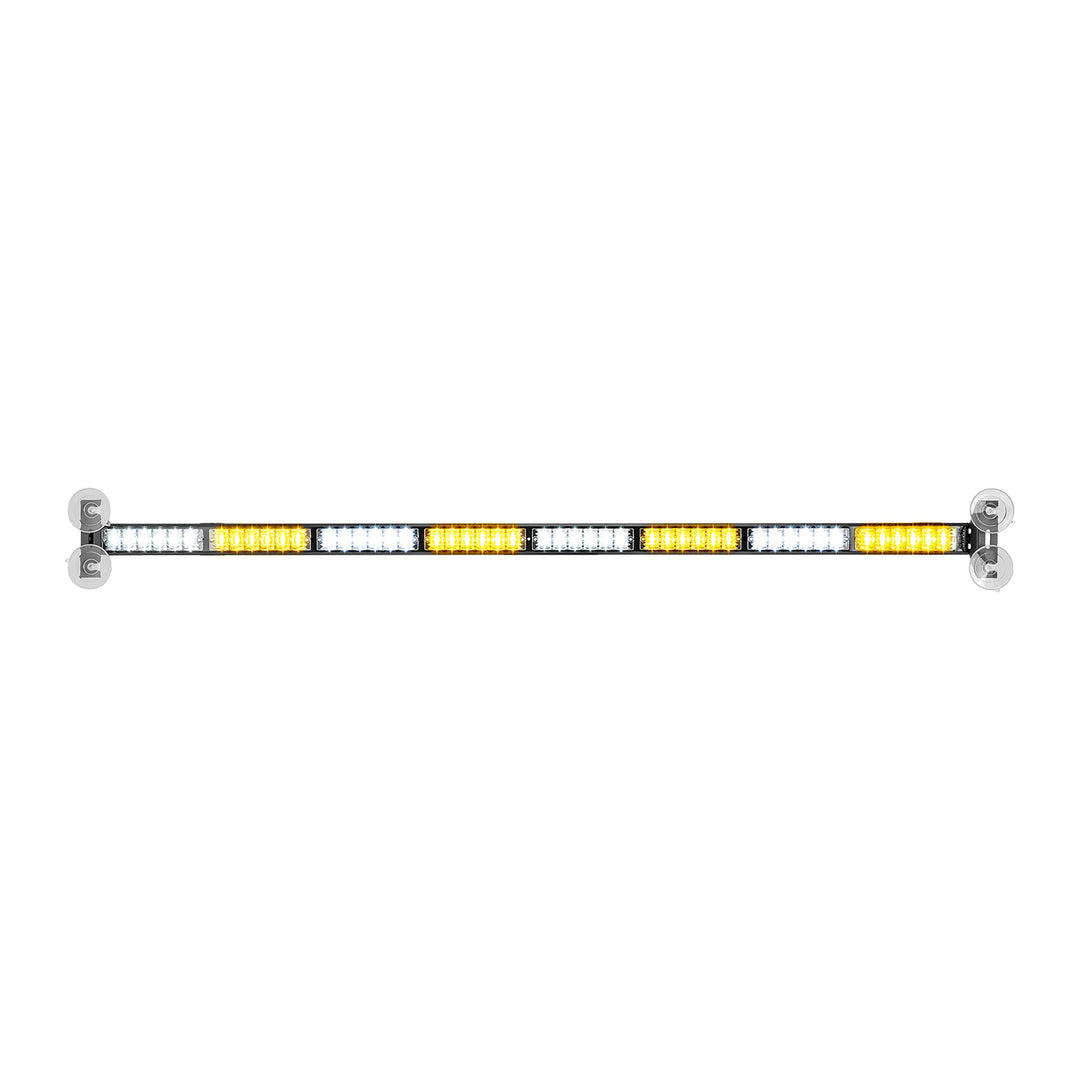 35" 48-LED Amber Windshield Strobe Light Bar with 36 Flash Patterns