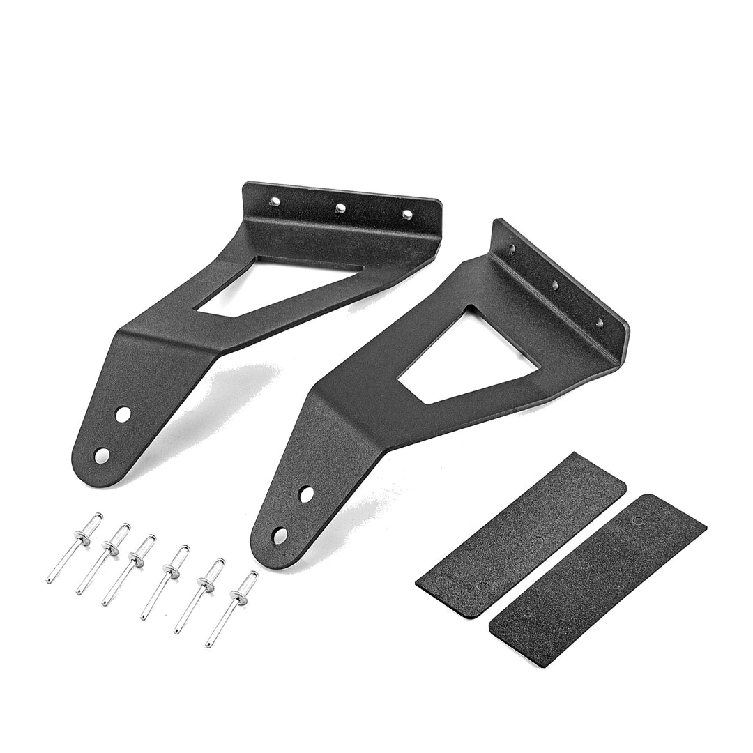 52" Curved LED Light Bar & 3" Ditch Light Kit with Roof and Hood Brackets for 2015-2018 Ford F-150 - view 5