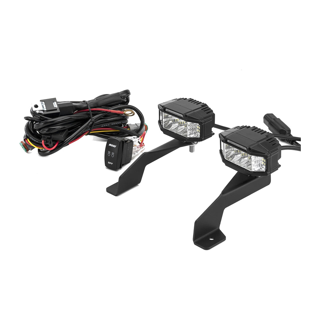 3.5" Strobe LED Ditch Light Kit with Amber DRL for 1989-1995 Toyota 4Runner & Pickup