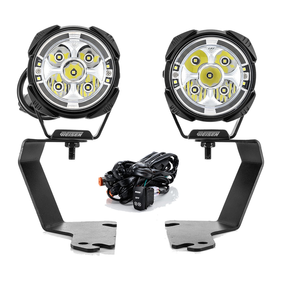 3.5" LED Ditch Light Kit with Dynamic DRL for 2000-2006 Chevy Tahoe GMC Yukon & GMT800 Trucks