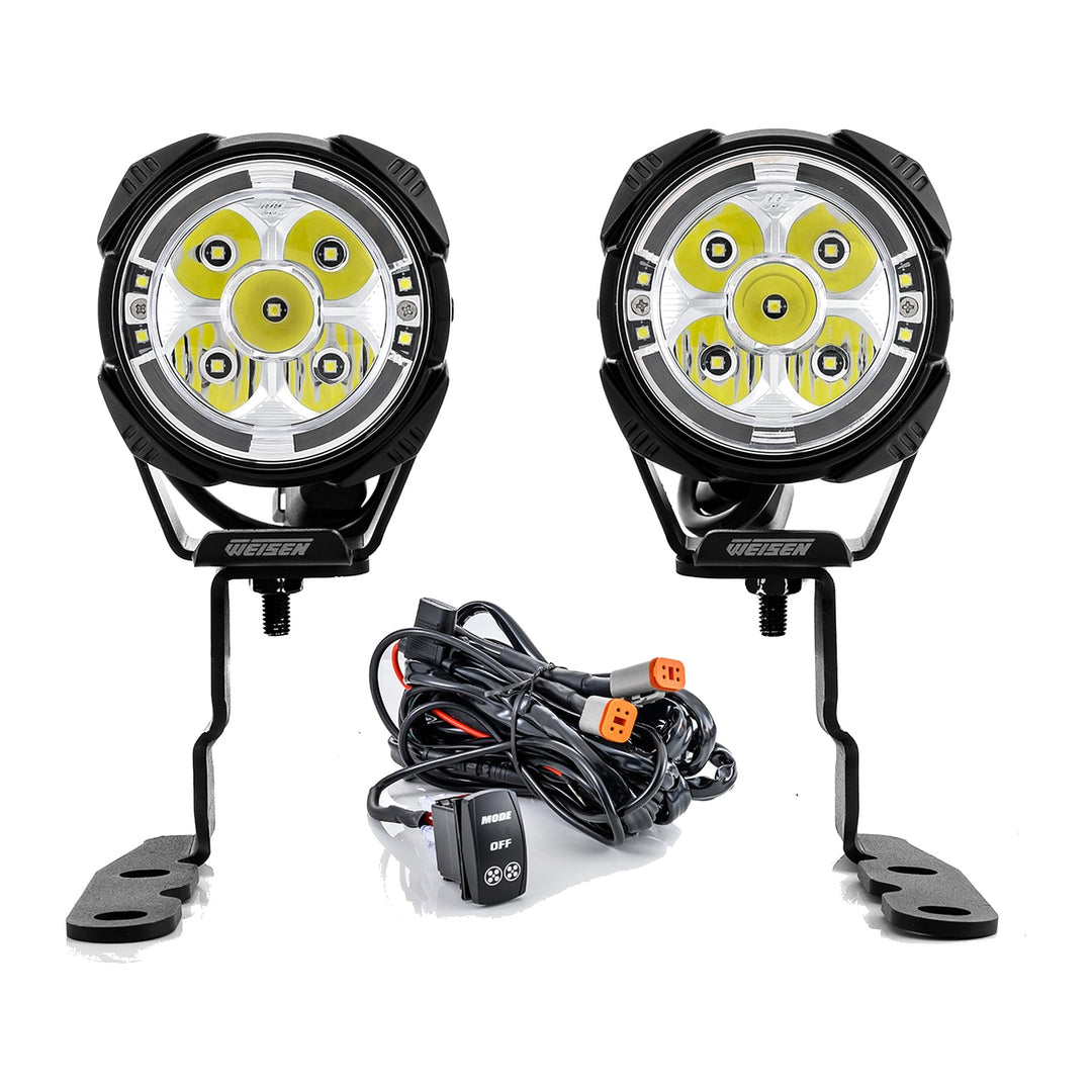 3.5" LED Ditch Light Kit with Dynamic DRL for 2007-2013 Silverado Sierra 1500 & GMT900 Trucks/SUVs