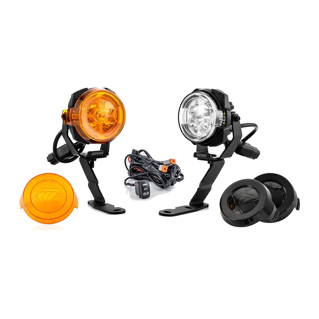 3.5" LED Ditch Light Kit with Dynamic DRL for 2007-2013 Silverado Sierra 1500 & GMT900 Trucks/SUVs - view 3
