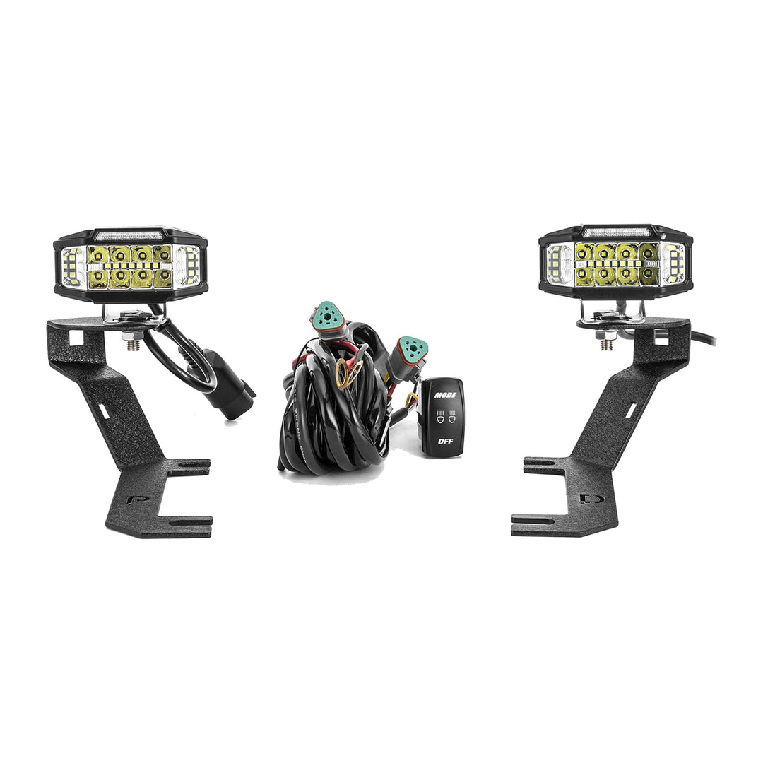 3.5" Strobe LED Ditch Light Kit with Amber DRL for 2019-2021 GMC Sierra 1500