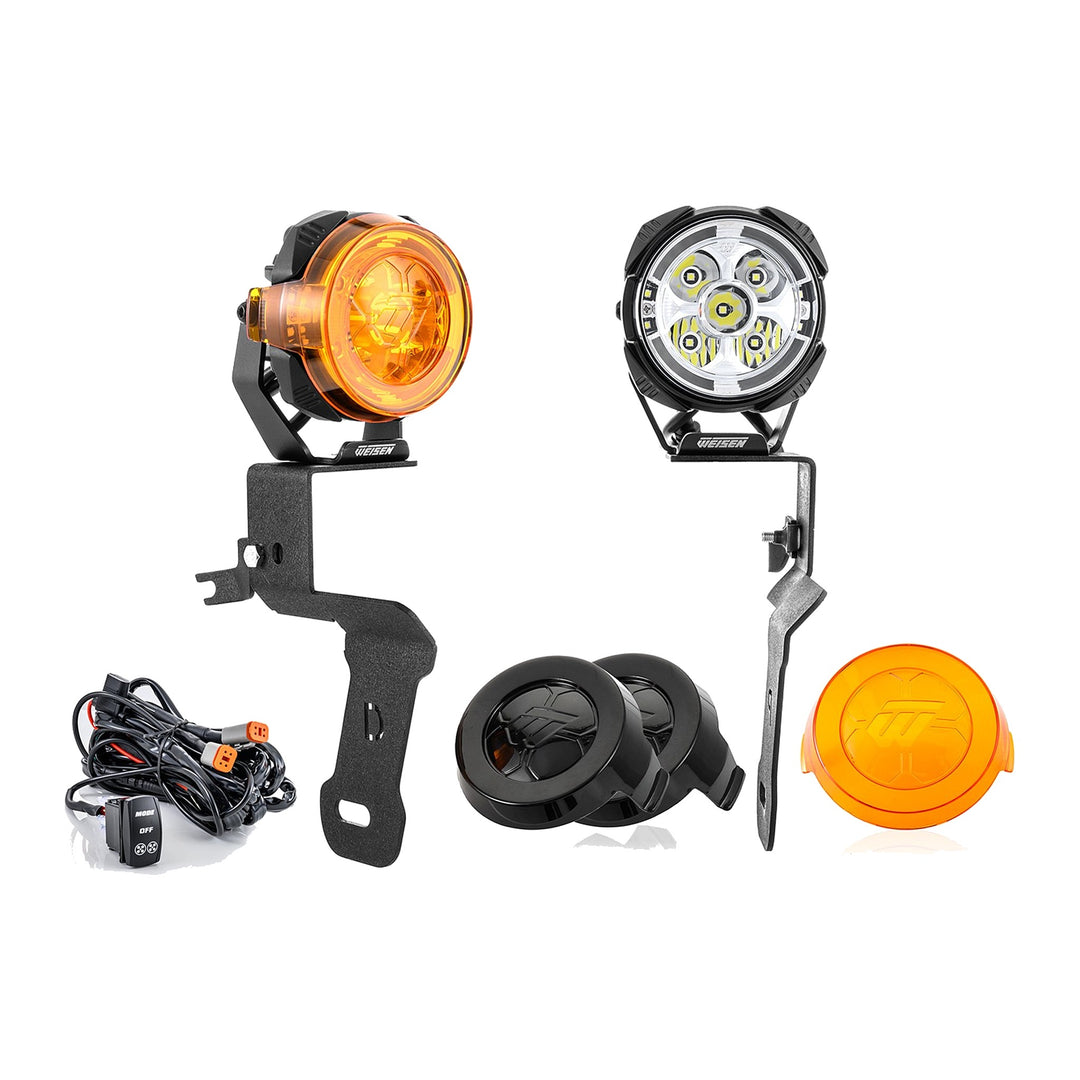 3.5" LED Ditch Light Kit with Dynamic DRL for 2019+ Silverado 1500 & 2020+ Silverado Sierra 2500HD 3500HD - view 3