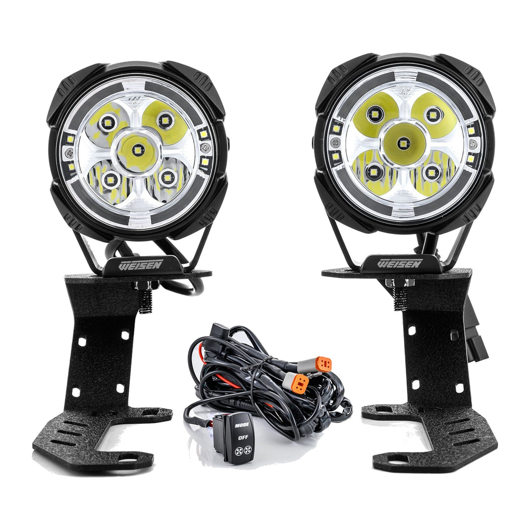 3.5 in LED Ditch Light Kit with Dynamic DRL for 2022-2026 Chevy Silverado & GMC Sierra 1500 - view 2