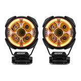 Universal 3.5 in LED Ditch Light Kit with Dynamic DRL, Hood Brackets and Wiring - view 2