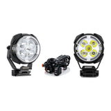 Universal 3.5 in LED Ditch Light Kit with Dynamic DRL, Hood Brackets and Wiring - view 3
