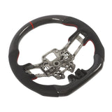 HYDRO DIP Carbon Fiber Steering Wheel Fit For 2018-2023 Ford Mustang GT Red Line – product image 2