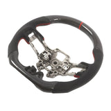 HYDRO DIP Carbon Fiber Steering Wheel Fit For 2018-2023 Ford Mustang GT Red Line – product image 3