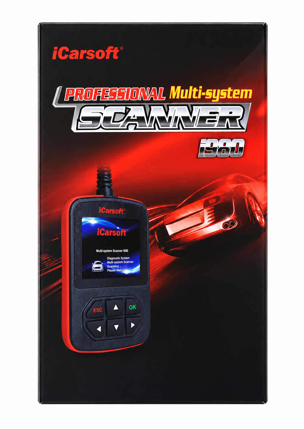 OBD2 Multi-System Diagnostic Scanner for Mercedes-Benz iCarsoft i980 — studio product image 07