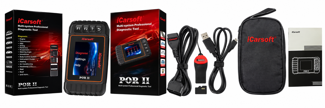 OBD2 Diagnostic Scanner for Porsche Vehicles iCarsoft POR II — studio product image 02