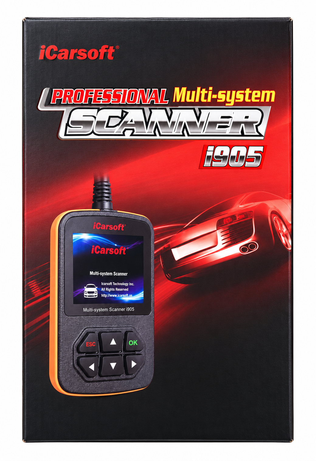 OBD2 Multi-System Diagnostic Scanner for Toyota Lexus Scion iCarsoft i905 — studio product image 06