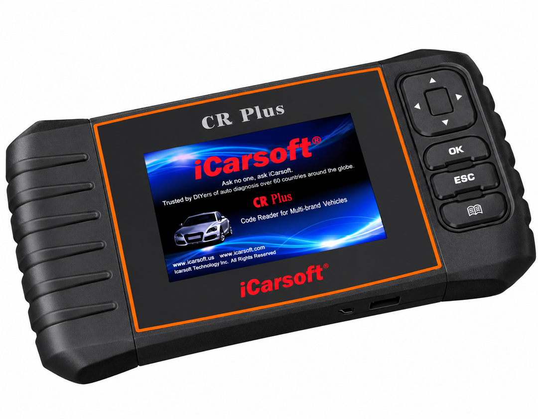 Four-System Multi-Brand OBD2 Diagnostic Scanner iCarsoft CR Plus — studio product image 06