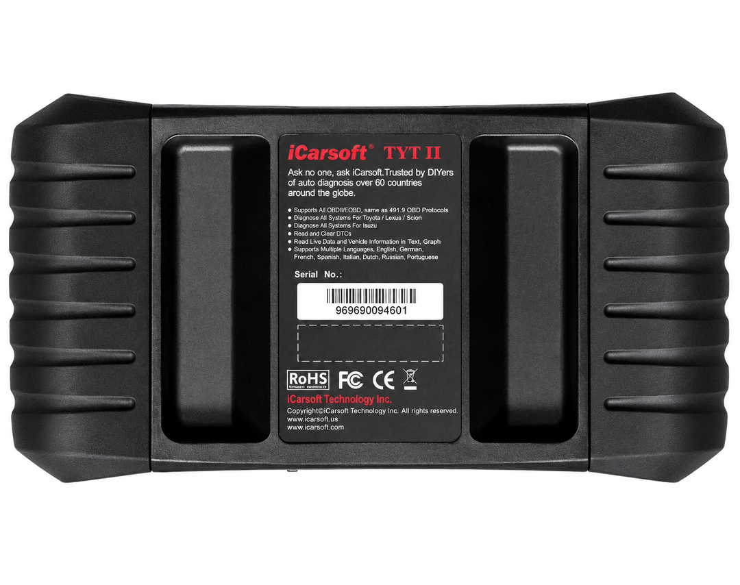 OBD2 Diagnostic Scanner for Toyota Lexus Scion Isuzu iCarsoft TYT II — studio product image 04