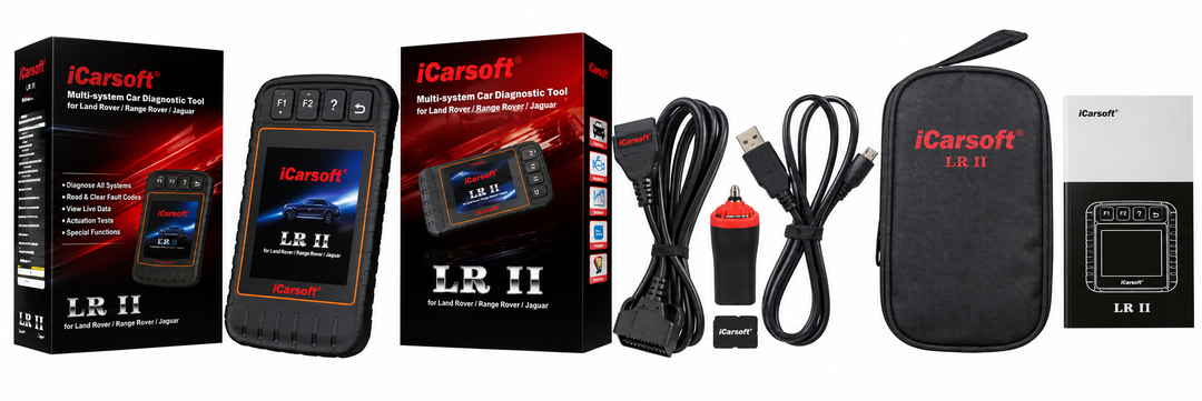 OBD2 Diagnostic Scanner for Land Rover Range Rover Jaguar iCarsoft LR II — studio product image 04