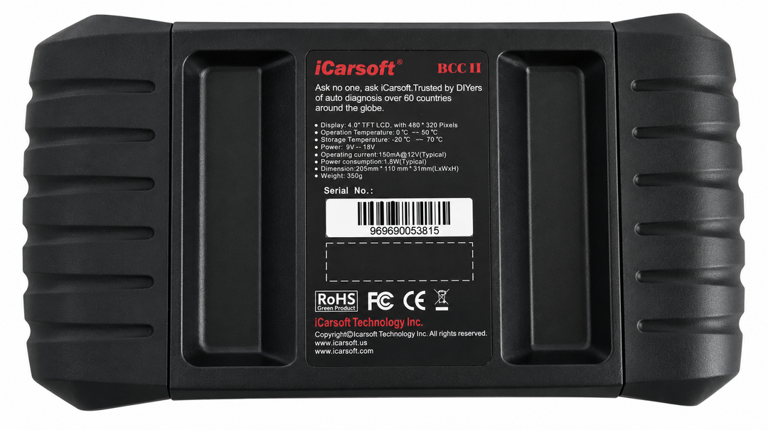 OBD2 Diagnostic Scanner for GM Chrysler Dodge Jeep iCarsoft BCC II — studio product image 06