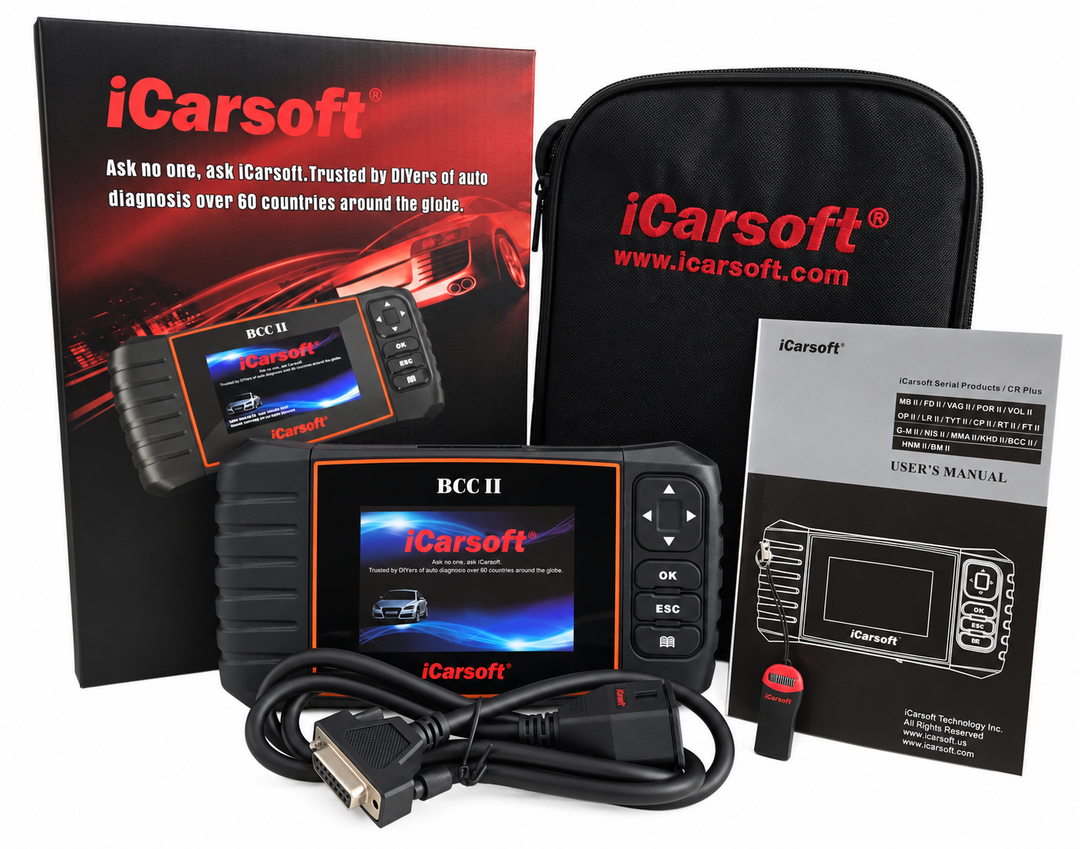 OBD2 Diagnostic Scanner for GM Chrysler Dodge Jeep iCarsoft BCC II — studio product image 07