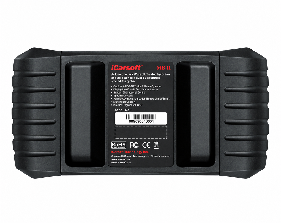 OBD2 Diagnostic Scanner for Mercedes-Benz Sprinter Smart iCarsoft MB II — studio product image 04