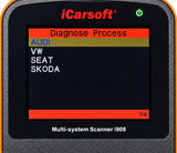 OBD2 Multi-System Scanner for Audi Volkswagen VW SEAT Skoda iCarsoft i908