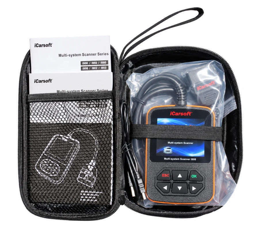 OBD2 Multi-System Scanner for Audi Volkswagen VW SEAT Skoda iCarsoft i908