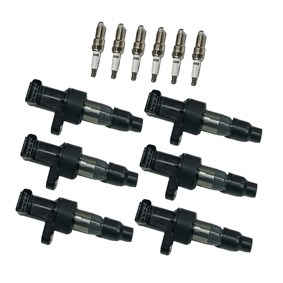Ignition Coil and Iridium Spark Plug Set for 2003-2008 Jaguar S-Type X-Type 3.0L UF435