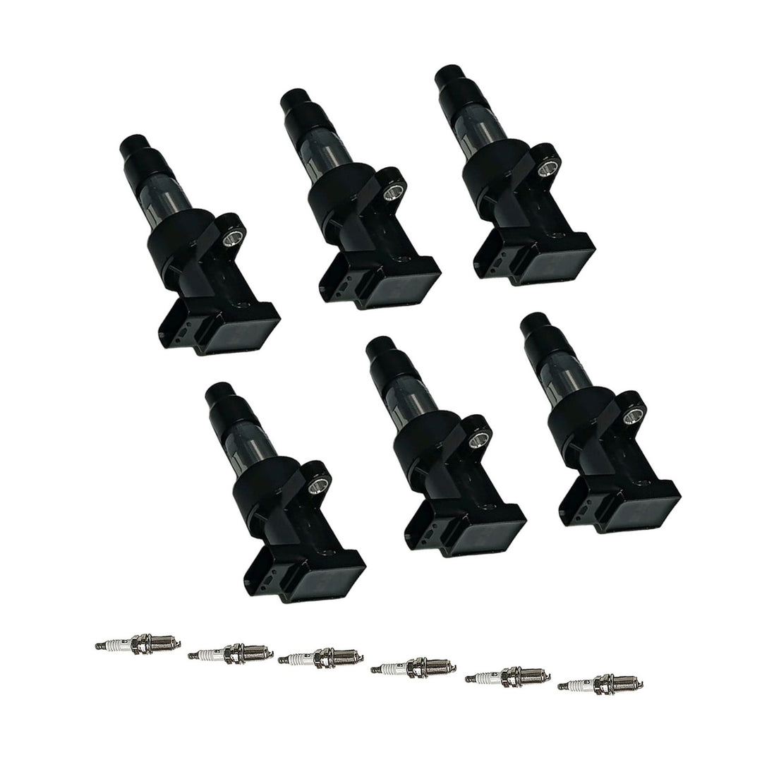 Ignition Coil and Iridium Spark Plug Set for 2003-2008 Jaguar S-Type X-Type 3.0L UF435