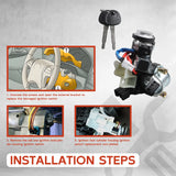 Ignition Lock Cylinder Assembly Switch & Keys Fit for 11-16 Hyundai Elantra 819003XF00 – product image 8