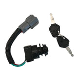 Ignition Starter Switch with Keys for Kubota Backhoe Loaders