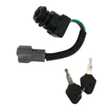 Ignition Starter Switch with Keys for Kubota Backhoe Loaders
