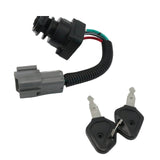 Ignition Starter Switch with Keys for Kubota Backhoe Loaders