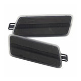 LED Front Side Marker Light Pair Amber Smoked for 2005-2011 Audi A6, S6 and RS6 C6
