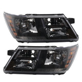 Left Right Headlamp Pair Black Trim For 2009-2020 Dodge Journey – product image