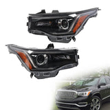 Halogen Headlight Pair with LED DRL for 2017-2019 GMC Acadia 84210989 – product image 8